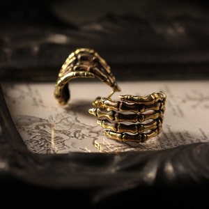 Hands Skeleton Earrings - Original design and made by Defy / Unique handmade jewelry