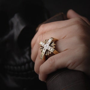 Jesus Save Cross Ring by Defy - Cool Statement Ring Unisex Jewelry