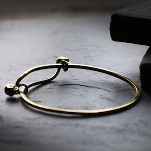 The Two Skulls Bangle - Original design and made by Defy - Handmade jewelry / Unique jewelry / Dark style accessories