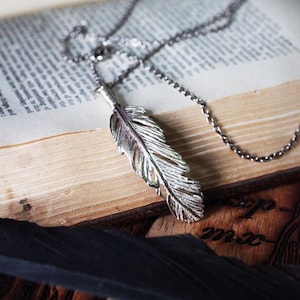 Feather Necklace (M.Size) / Brass,Gold and Silver color/  Unisex jewelry / Only at DEFY JEWELRY / Handmade accessories / Unique gifts /