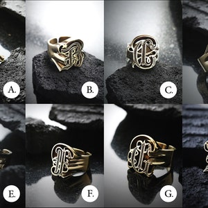 Alphabet Rings Collection. Original Made and Design by DEFY JEWELRY. - Etsy