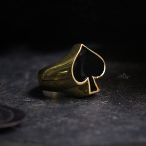 Spades Ring by Defy - Statement Jewelry Accessories