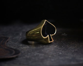 Spades Ring by Defy - Statement Jewelry Accessories