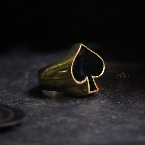 Spades Ring Etsy