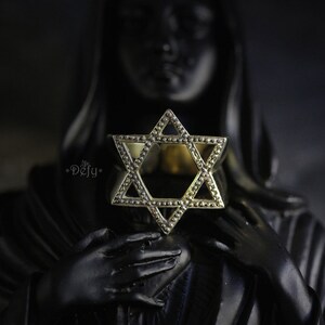 Hexagram Ring by Defy Six-pointed Geometric Star Rings Statement jewelry Accesories image 5