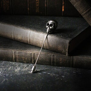 The Skull Lapel pin (L Size) by Defy , Unique design jewelry