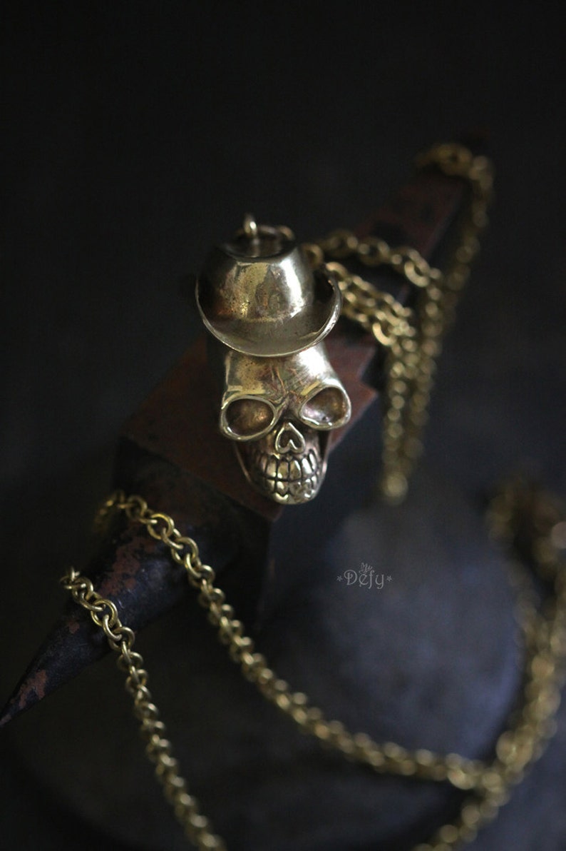 Pendant Jewelry Accessories Skull Cowboy Charm Necklace by Defy