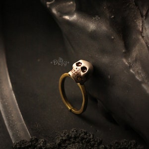 The Small Skull with handcraft painted the surface by Defy