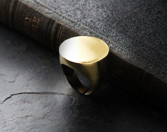 Simple ring by DEFY / Adjustable size / Brass,Gold and Silver color / Unisex jewelry / Only at DEFY JEWELRY