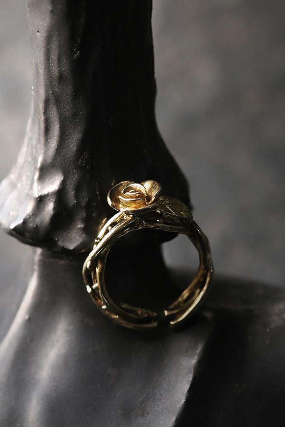 Rose and Thorn Ring Original Design and Made by Defy