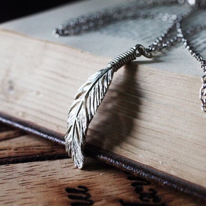 Feather Necklace (S.Size) /Brass,Gold and Silver color/  Unisex jewelry / Only at DEFY JEWELRY / Handmade accessories / Unique gifts/