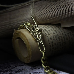 The Hand skeleton bracelet.(V.5)/Original made and designed by Defy. / Unique jewelry / Dark style accessories /Bone and Skull bracelet.