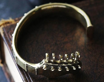 Guitar Cuff Bracelet - Adjustable size - Original design and made by Defy