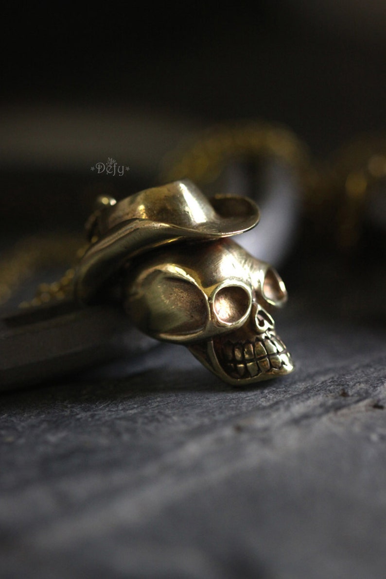 Pendant Jewelry Accessories Skull Cowboy Charm Necklace by Defy