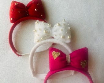 Doll Valentine’s Day headbands,doll accessories,doll hair accessories,18” doll accessories,our generation accessories