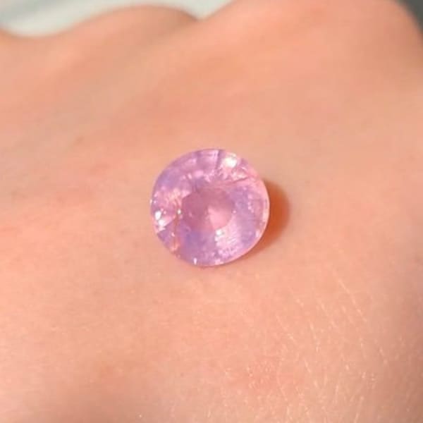 2.13ct Natural Unheated Milky Pink Sapphire Light Baby Pink Color Earth Mined No Treatment