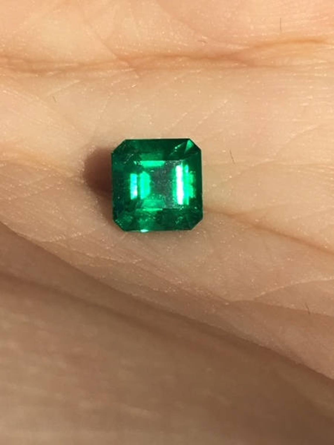 1.08ct AGL Certified Classic Vivid Bluish Green Emerald Etsy