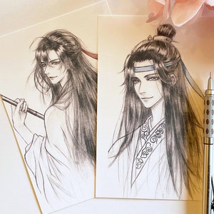 MDZS Wangxian Prints/Bookmarks - Mo Dao Zu Shi, Lan Wangji, Wei WuXian, The Untamed