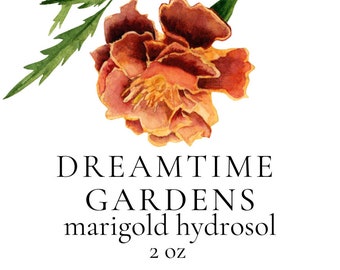Marigold Hydrosol - 100% Steam Distilled Organic Marigold Leaves and blossoms