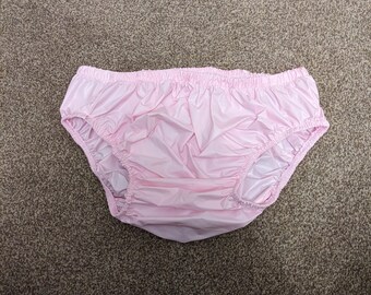 Adult Baby Pink. PLASTIC PANTS. Steel Buttons. Baby Soft Pink Sissy. Abdl Pvc Pants. Large Leg ...