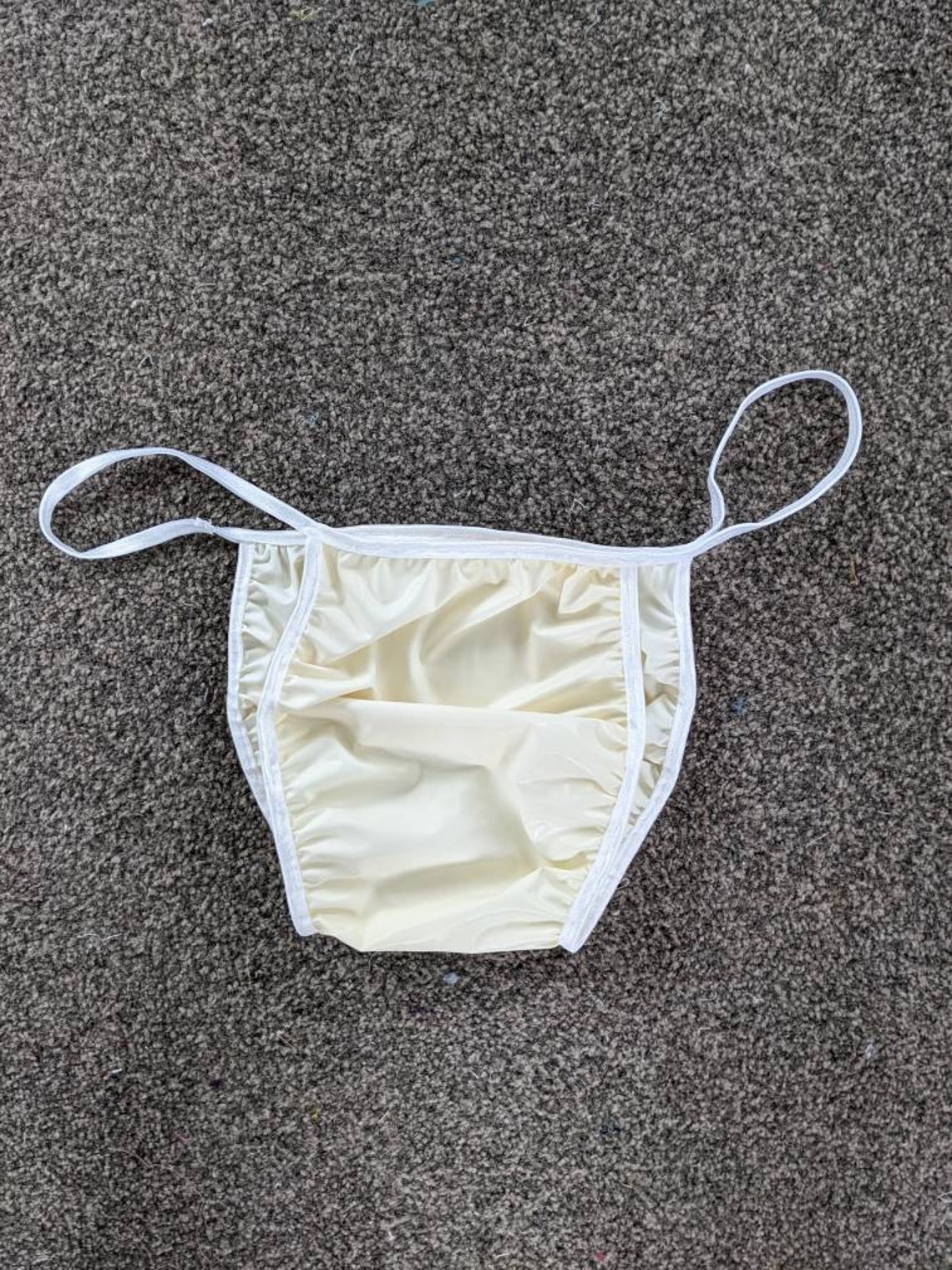 Soft White Latex Full Bum Panties White 3558 Large Etsy UK