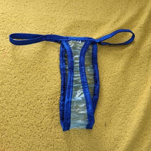 String en plastique bleu imperméable (26-36)