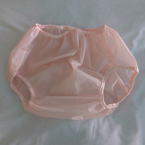 Waterproof soft  baby pink TPU  pants  (23-41)
