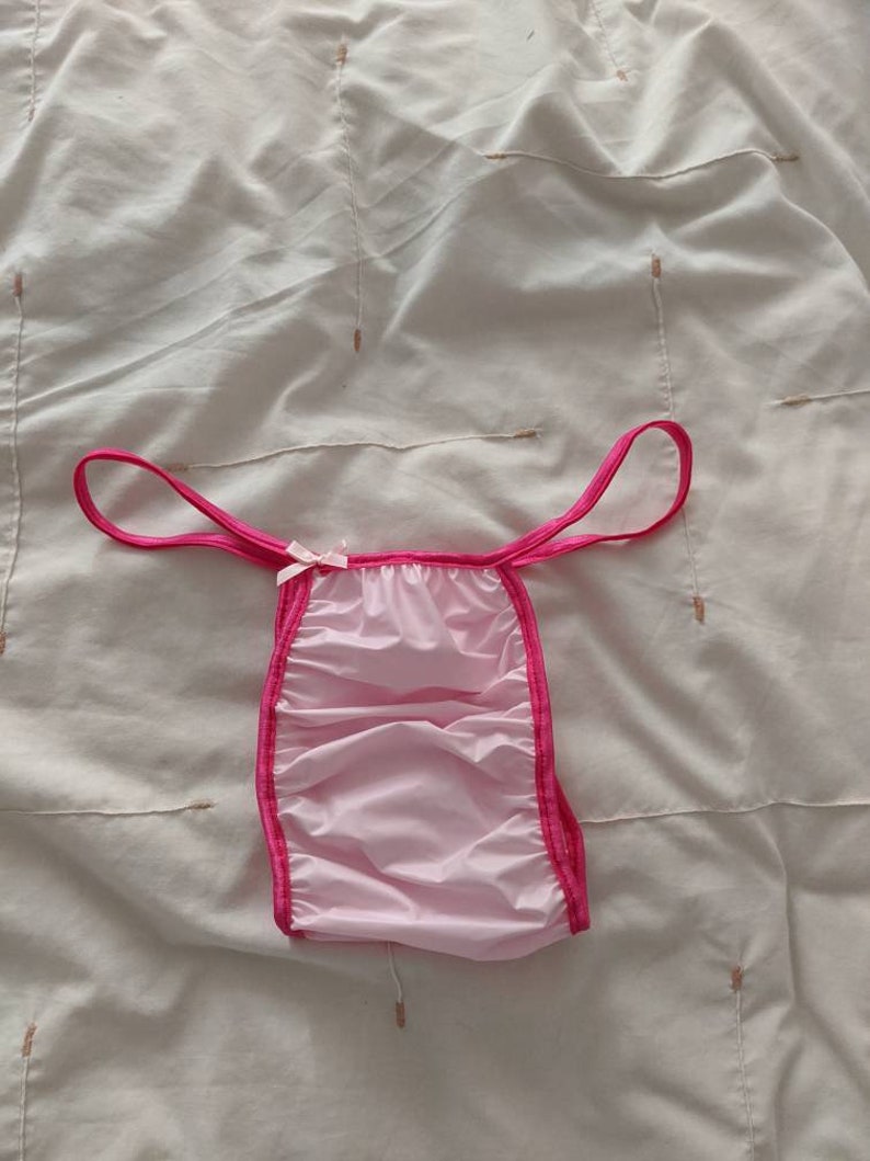 Adult waterproof baby pink plastic tanga panties hot pink Etsy