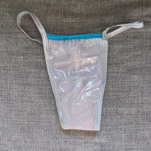 Mens pale pink plastic gstring (28-40)