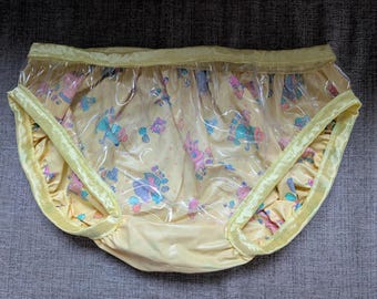 Waterproof clear glass/lemon nursery briefs/swimwear (30-52)