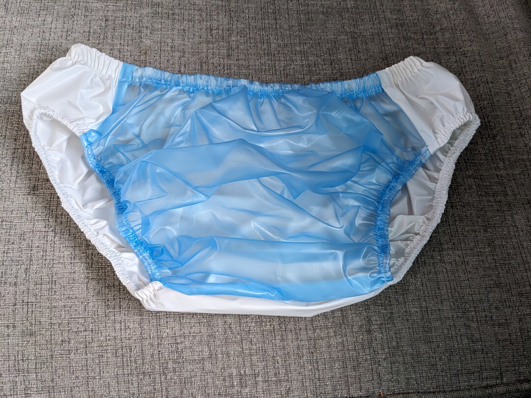Waterproof Soft White/blue Plastic Pants 2948 Etsy UK