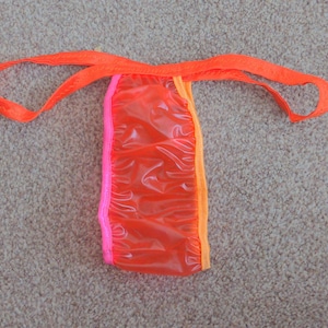 Waterproof  red plastic  Tanga  (27-41)