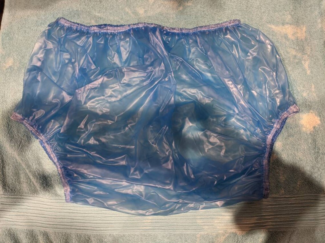 Adult baby waterproof blue plastic pants/nappy covers Etsy