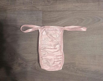 Waterproof baby pink plastic unisex thonge/swimwear (25-42)