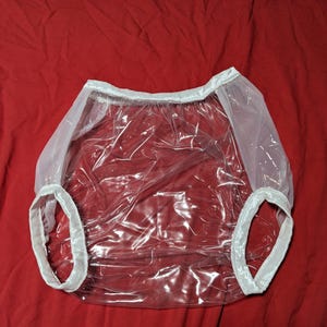 Waterproof soft clear glass/white glass plastic pants (21-38)