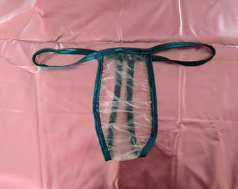 Waterproof clear plastic thong (31-46)