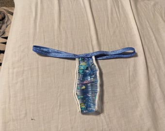 Waterproof soft blue nursery plastic thong (26-42)