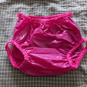 Pantalon imperméable rose bonbon/verre transparent (27-44)