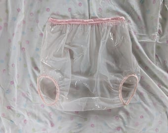 Wasserdichte Hose aus super weichem, weißem Glas und Kunststoff (27-47)