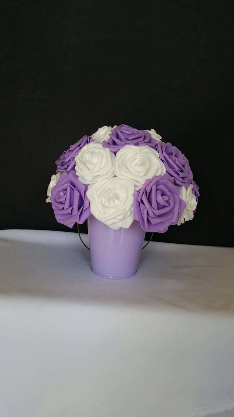 Foam Roses Foam Roses Centerpieces Pastel Color Centerpiece Etsy