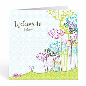 Welcome to Islam Islamic Greeting Card . New Muslim . Shahda . Revert Card  - BB 24