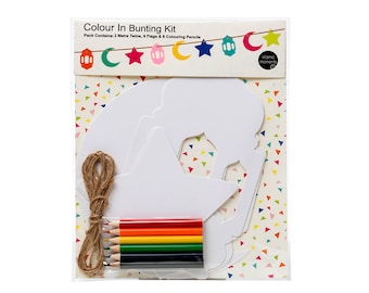 DIY Colour My Bunting Kit, Eid Ramadan Bunting Decorations - CMB 01