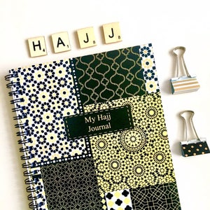 My Hajj Journal, A5 Hajj Notebook Zellige Islamic Book - NB 22