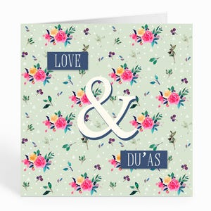 Biglietto di auguri islamico con amore e Du'as - DU04
