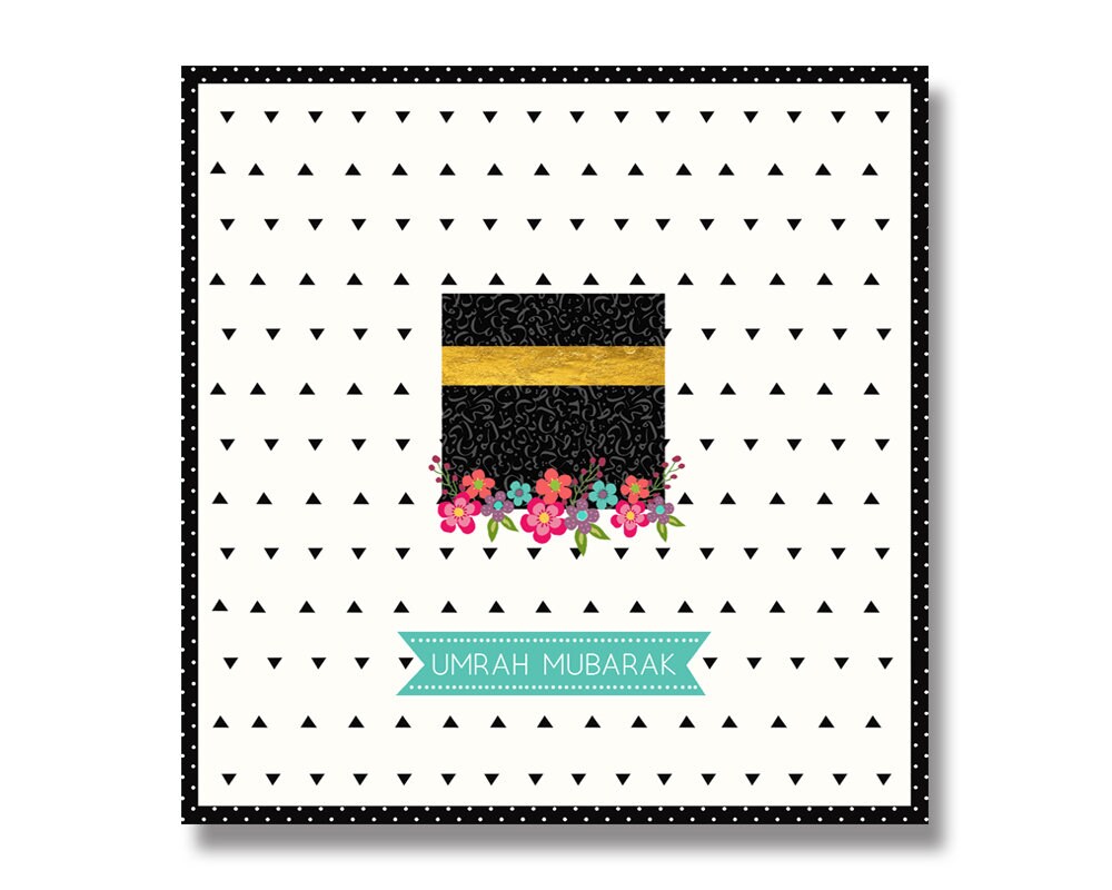 Umrah Mubarak Islamic Greetings Card UM 02 - Etsy