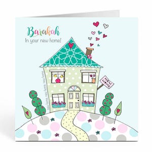 New Home Islamische Grußkarte - BB12