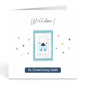 Goed gedaan met het oprichten van je gebed, islamitische wenskaart, Salah, Namaz - ILM 22