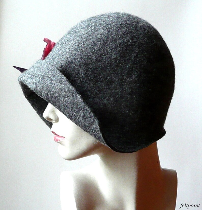 Millinery Hat Felt Hat Felted Hats Felt Hats Cloche Hat Etsy