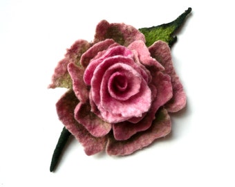 Grande broche à fleurs, broche en feutre, broche feutrée, broches à fleurs, broches en feutre, broche à épingles, bijoux en feutre, cadeau, fleur à épingles