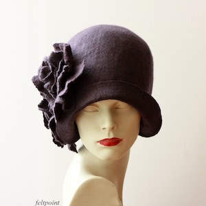 Handmade hat made of delicate merino wool